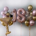 Сет гелиевых шаров на 18 лет девушке