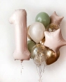Фонтан из шаров на 1 годик девочке