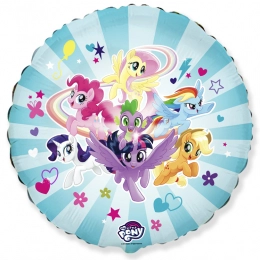 Шар круг, My Little Pony, Дружные Лошадки голубые