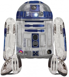 Шар фольгированный ходячий «Звездные войны R2D2»
