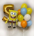 Композиция шаров "Губка Боб" на 5 лет