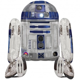 Шар фольгированный ходячий «Звездные войны R2D2»
