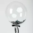 Шар Bubble с перьями , черный цвет