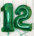 Изумрудные шары цифры 12