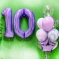 Шарики на день рождения девочке 10 лет, Фиолетовый агат