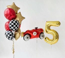 Композиция фольгированных шаров на 5 лет