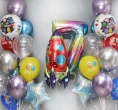 Композиция шаров на 7 лет "Космос"