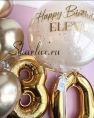Композиция из шаров на 30 лет девушке